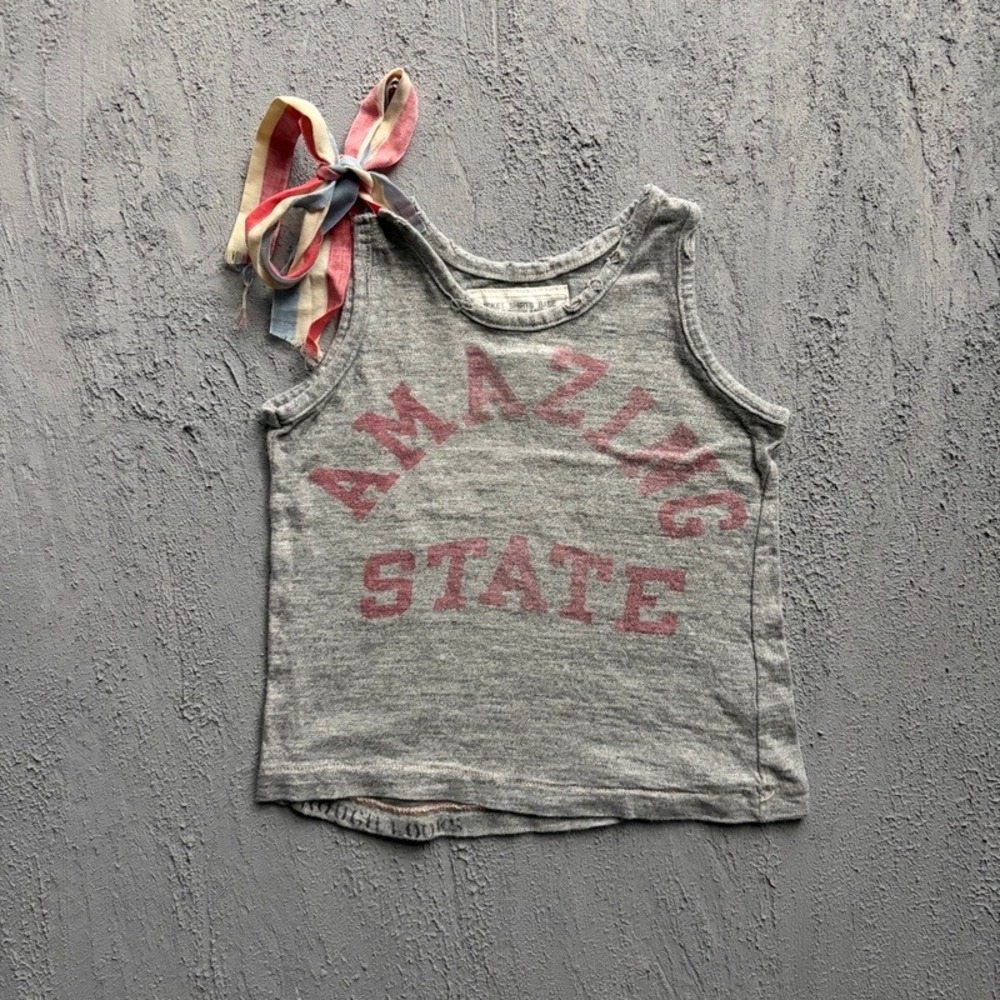 Go To Hollywood Tank Top Small 110CM Gray Amazing State Japan Baby Tee